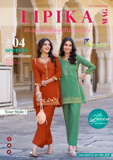 Lipika By Karissa Viscose Mal Chanderi Online Kurti With Bottom Wholesale